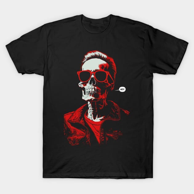 Death Says HEY T-Shirt by FWACATA